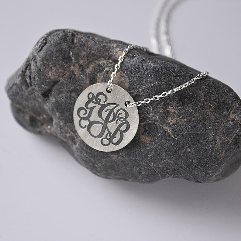 Personalized Custom Sterling Silver Necklace Custom Engraved Sterling Silver Necklace-christmas Gifts